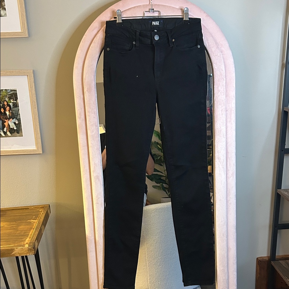 PAIGE Women's Black Skinny Jeans